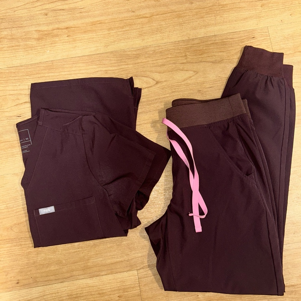 Brown jogger figs